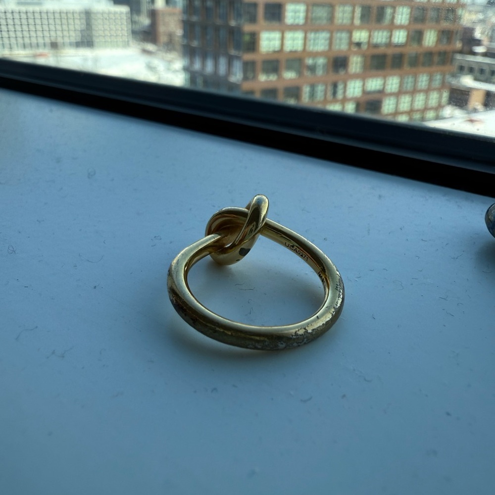Celine Gold and Silver Twist Ring - Picture 6 of 8